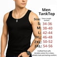 thumbnail image 3 of Diamond Star Men's Undershirts (Pack of 6) - Soft Cotton Blend, Tag less Tank Tops Cotton Spandex Undershirts Sleeveless, A-Shirt Crew Neck - Comfortable Fit, 3 of 6