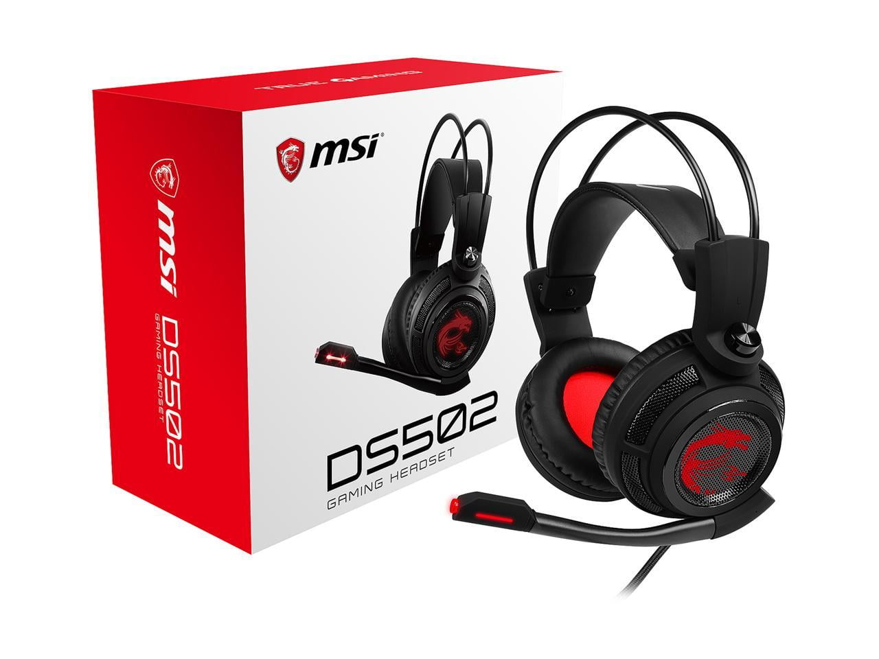 MSI Gaming Headset with Microphone, Enhanced Virtual 7.1 Surround Sound and Intelligent Vibration System (DS502) MSI Gaming Headset with Microphone, Enhanced Virtual 7.1 Surround Sound and Intelligent Vibration System (DS502)