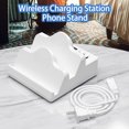 thumbnail image 4 of Wireless Charger 15W PD 20W QC 3.0 Fast Charged Australia/US/UK/EU Plug 2 in 1 Mobile Phone Wireless Charging Base Home Supply, 4 of 10