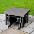 thumbnail image 2 of Muebles otomanos americanos clásicos deslizantes, gris claro y negro, 2 of 7