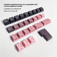 thumbnail image 4 of Contour 4.0 Side Engraved Keycap PBT Translucent 133 Key Gaming Mechanical Keyboard Key Cap for MX Mechanical Keyboard,1set * keycaps, 4 of 7