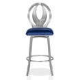 thumbnail image 3 of Furniture of America Harper Metal Counter Stool-Set of 2, Navy, 29-in, 3 of 6