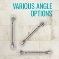 thumbnail image 5 of DMI Textured Grab Bars, Toilet Rail, Tub Rail, Handicapped Grab Bars for Bathroom, Shower Rails, Grab Bar for Handicap and Elderly, Perfect for Bathroom Safety, Rust-Resistant Steel, 24", Chrome, 5 of 5