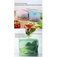 thumbnail image 4 of 4 Pcs Food Grade Silicone Preservation Bag, Healthy And Odorless, Recyclable And Reusable, Microwaveable, Heatable, Freezable, Freezer, Transparent, 4 of 14