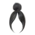 thumbnail image 2 of Bradem Real Human Hair Clip-In Toppers&nbsp;- 360° Cover Side Parted Pieces, Wispy Extensions for Women, Natural Black, Daily Wear, 2 of 5