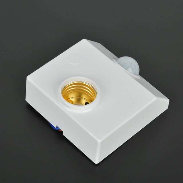 Zócalo con sensor de movimiento, portalámparas con sensor de movimiento por infrarrojos, interruptor de luz, detector de movimiento, diseño de última generación