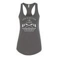thumbnail image 2 of Wild Bobby, Life Is Better At The Lake, Women Racerback Tank Top, Dark Grey, Medium, 2 of 4