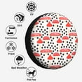 thumbnail image 6 of Kdxio Forest Mushrooms for Tire Cover Wheel Protectors Tyre Covers Weatherproof Wheel Covers Universal Fit for Trailer Rv SUV Truck Camper Travel Trailers 14 inch, 6 of 8