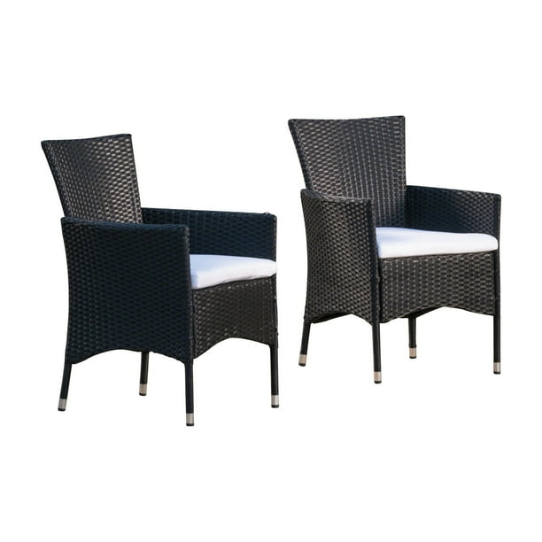 Malta Wicker Patio Dining Chairs Set of 2