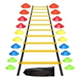 thumbnail image 1 of Colaxi Agility Ladder Jumping Obstacles Workout with Storage Bag Flexible Accessory Yellow, 1 of 8