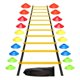 thumbnail image 1 of Escalera de agilidad resistente para entrenamiento con bolsa de transporte. Ejercicio de pies multiusos que mejora Amarillo, 1 of 9