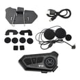 thumbnail image 1 of Helmet Bluetooth Earphone Headset Speaker Player Universal Black For Motorcycle, 1 of 10