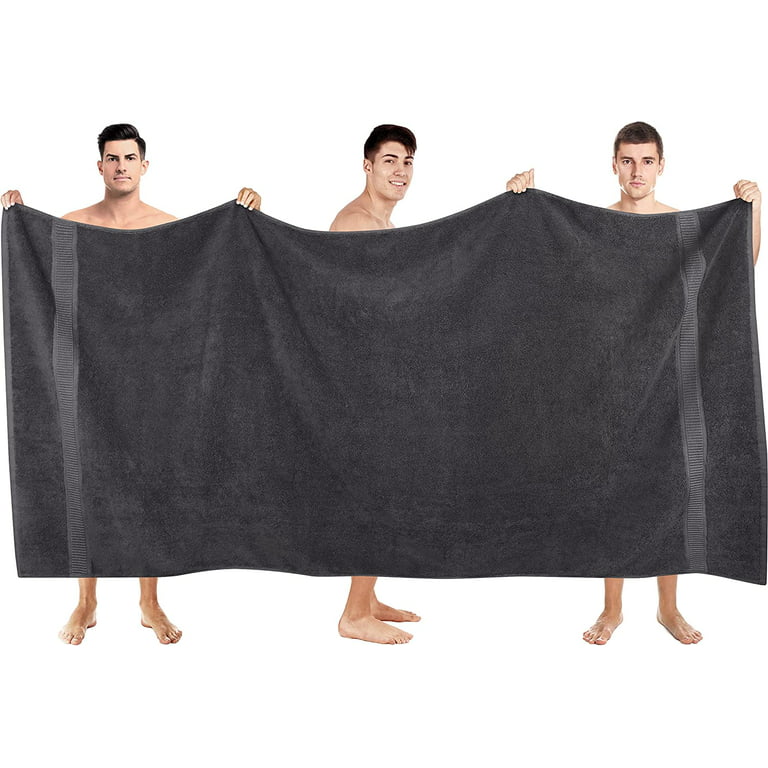 2X Extra Large Super Jumbo Bath Sheet Towels 100x200cm Luxury 100% Cotton  600GSM