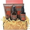 Thrive Natural VIP Men's Skincare Set (4 Piece) Gift Set to Wash, Exfoliate, Shave & Soothe Vegan & Made in USA