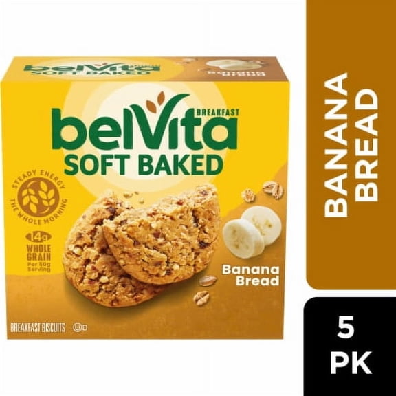 Belvita Soft Baked Banana Bread Breakfast Biscuits - 8.8 oz