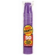 New Purple Big Party 16 oz. Plastic Cups (50 Count)