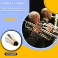 thumbnail image 4 of fashionhome Trumpet Mute Suppression Portable Parts Quiet Prevent Disturbance Practicing Playing Musical Instrument, 4 of 6