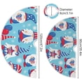 thumbnail image 3 of FMSHPON America Flag Gnome Xmas Christmas Tree Skirt Stand Mat for Holiday Party Decoration Indoor Outdoor 36 inches, 3 of 6