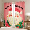 thumbnail image 2 of Manfei Cartoon Santa Claus Black Out Curtains for Kids, Happy New Year Curtains Pack of 2 (42x63 Each), Fairy Tale Christmas Theme Bedroom Curtains, Curtains and Drapes Decor, 2 of 6
