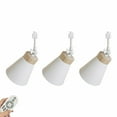 thumbnail image 1 of FSLiving Remote Control Pendant Light H-Type Track Ceiling Light w/Adjustable Angle Metal Shade Dimmable Track Light Fixture for Gallery Kitchen Living Room Office,Track Not Included - White(3 Pack), 1 of 7