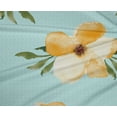 thumbnail image 4 of oneOone Polyester Lycra Fabric Watercolor Leaves & Flower Floral_Printed Craft Fabric BTY 56 Inch Wide, 4 of 4