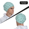 thumbnail image 5 of KLL Blue Print Winter Fall Beanie Knit Hats for Men & Women - Warm & Soft Stylish Toboggan Caps for Cold Weather, 5 of 6
