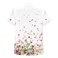 thumbnail image 5 of Cameland T-Shirt Décontracté d'Été pour Femmes à Manches Courtes Col Rond Boutonné Blouse Chandail Tops, 5 of 5