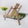 thumbnail image 3 of Caballete trapezoidal de madera maciza de 30 cm con soporte de exhibición de 40 cm y 50 cm para bocetos de arte de escritorio, caballete para pintura al óleo, 3 of 3