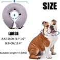 thumbnail image 2 of Pet Inflatable Basic Dog Collars for Large Dogs, Comfy Pet Collar Cone for Recovery_Perfect Gift, 2 of 5