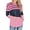 Stripe - Rose Red, variant on Gustave Women Casual Long Sleeve Drawstring Hoodie Waffle Knit Hooded Pullover Sweatershirt Fashion Button V Neck Loose Tops for Fall Winter "Coffee, S"