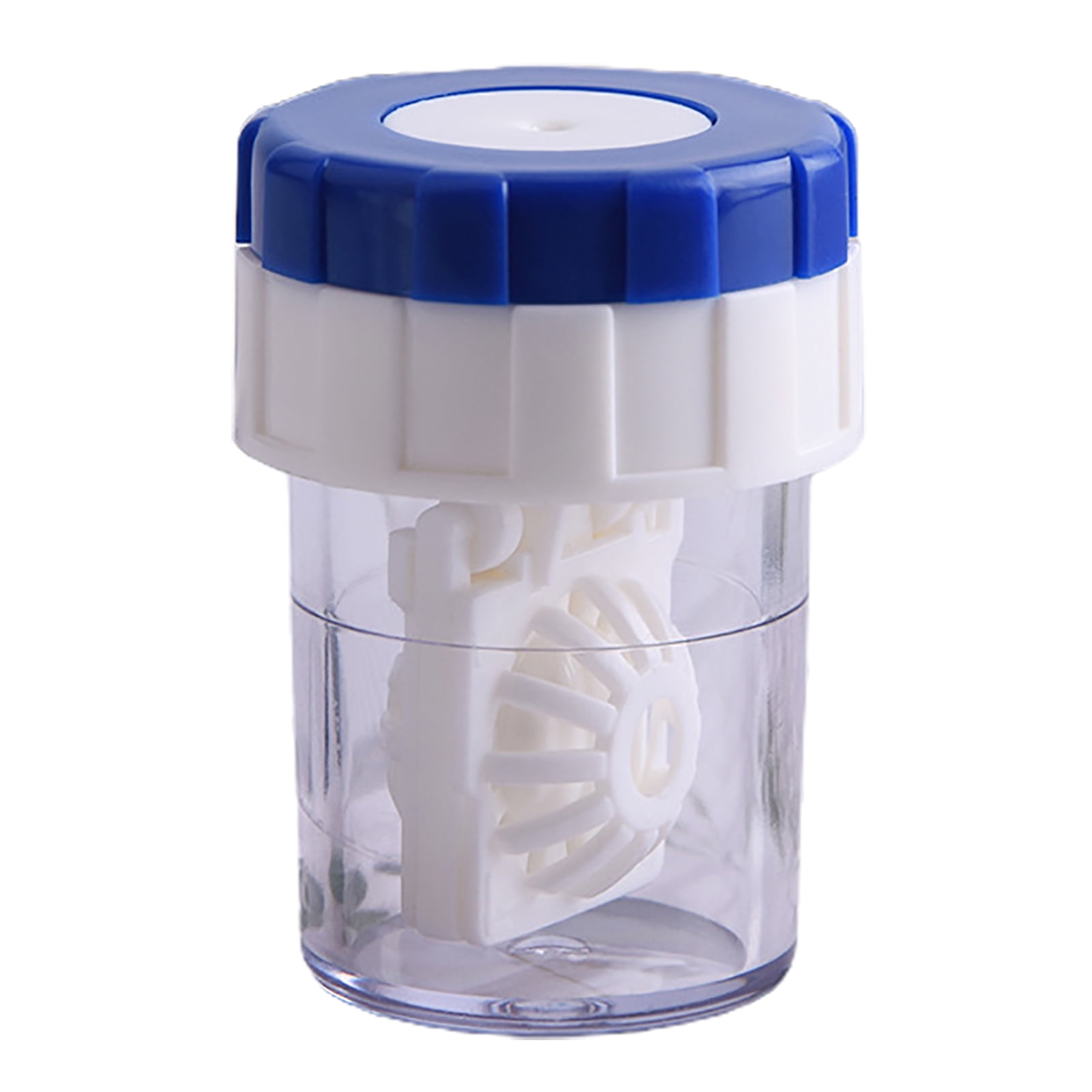 VEAREAR Contact Lenses Washer Portable Rotating Cleaning Plastic Manual Cleaner Holder Container for Travel