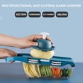 thumbnail image 4 of Czzoypi Food Processor (Blue), Cabbage Shredder Kitchen Chopper Multifunctional Potato And Radish Shredder Household Hotel Set, 4 of 7