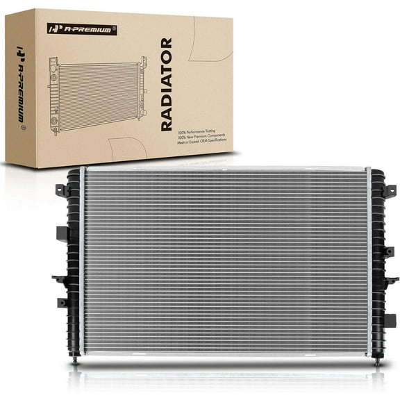 A-Premium Engine Coolant Radiator Assembly Compatible with Land Rover Discovery 1999 2000 2001 2002 2003 2004, Manual Transmission, Replace# CU2930, PCC000650