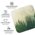 thumbnail image 4 of Kll Square Drink Coasters Set Of 4,Pu Leather Absorbent Coasters Set Decorative Coffee Cup Coasters Housewarming Gift For Home Decor-Fog Forest, 4 of 9