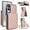 Rosegold, variant on Allytechgroup for Samsung Galaxy S25 Edge Case, Wallet Phone Case with Card Holder, Crossbody Strap, Stand Feature, RFID Blocking, PU Leather & TPU Shockproof Galaxy S25 Edge Cover, Green