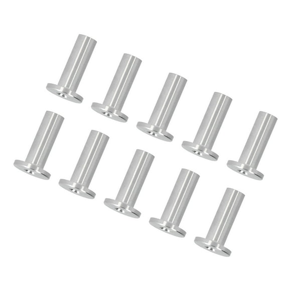 Straight Post Protectors, Anti Fatigue Weatherproof Stainless Steel Protector Sleeves Sturdy Durable DIY Cable Railing For DIY For Indoor Outdoor Applications. 1/8