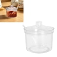 thumbnail image 2 of Shatterproof Acrylic Sugar Bowl with Lid and Spoon, Airtight Transparent Seasoning Jar, Refillable Condiment Container for Dining Table Restaurant Spice Storage, 2 of 7
