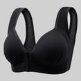 thumbnail image 2 of Fsqjgq Front Closure Wireless Bras for Women Large Size Underwear Thin Lightweight Gathered Push Up Bra Full Coverage Sports Bra Comfort Sleep Bralettes 42, 2 of 3