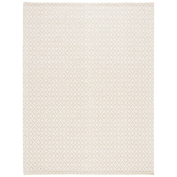 SAFAVIEH Vermont Thurstan Geometric Wool Area Rug, Ivory/Gold, 10' x 14'