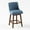 Pastel Blue, variant on BALUS 360° Swivel Bar Stools , 26" Counter Height Bar Stools with PU Seat and Wood Legs, Upholstered Bar Chairs for Restaurant/Kitchen/Pub (Pastel Blue)