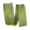 thumbnail image 1 of Reliant Ribbon 92573W-043-40K Everyday Linen Value Wired Edge Ribbon - Moss - 2.5 in. x 50 yards, 1 of 3