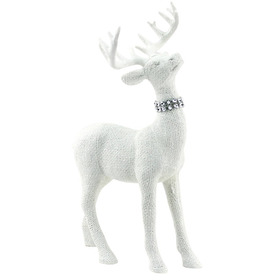 Download Holiday Time Christmas Decor White Standing Deer Decor ...