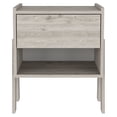 thumbnail image 5 of Light Gray Look - One Open Shelf - Bedside Decor Nightstand - Reliable Storage, 5 of 6