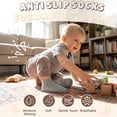 thumbnail image 4 of Non Slip Toddler Socks 15 Pairs Anti Skid Toddler Ankle Socks Non Skid Low Cut Socks for 1-7 Years Boys Girls, 4 of 7