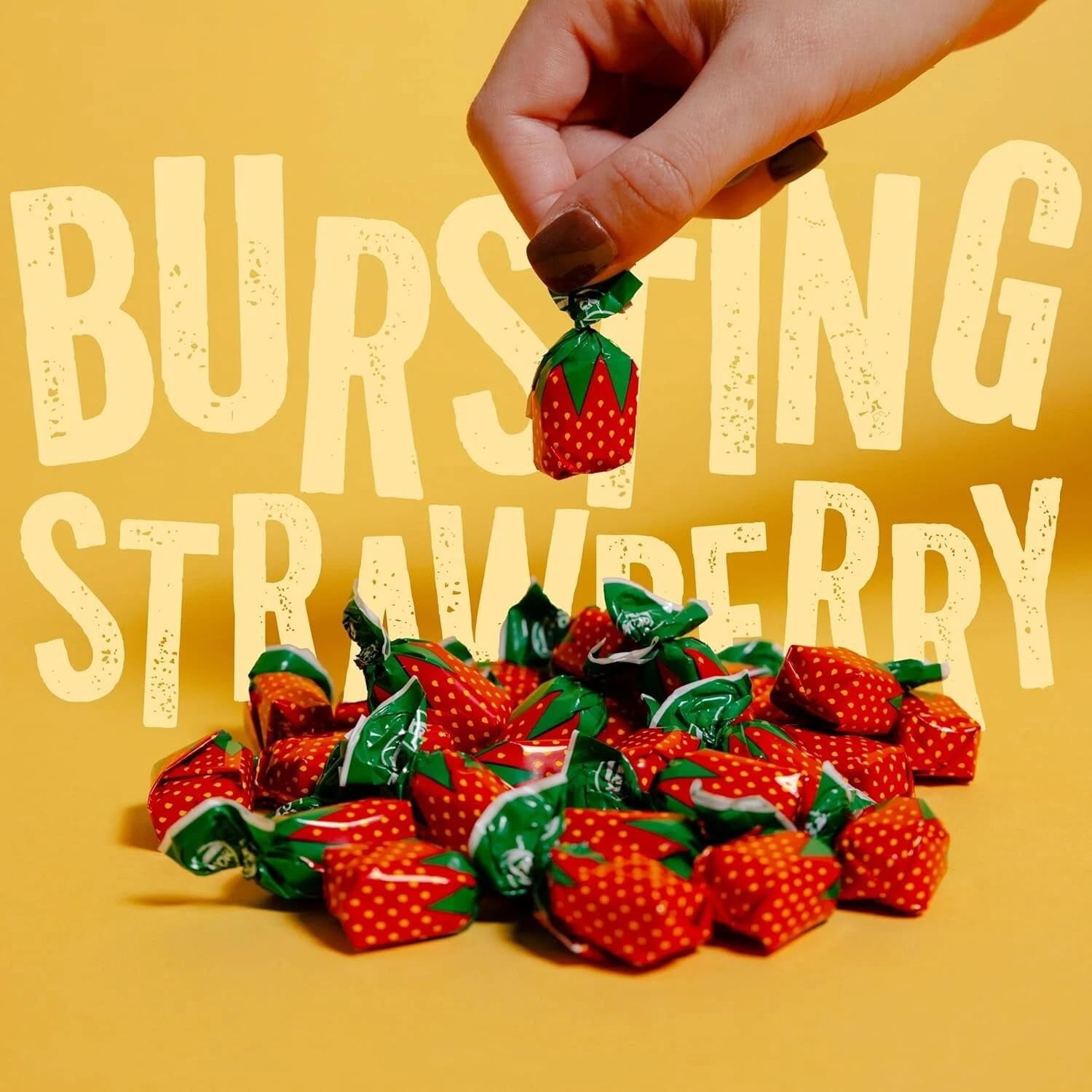 Strawberry Flavored Classic Bon Bons | 5 Pounds Individually Wrapped Fresh Nostalgia Bulk Hard Candy (Approx. 300 Pieces) Great For Any Occasion!