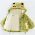 thumbnail image 3 of Hicidod Toddler Fleece Jacket Cute Bear Ears Hoodie Baby Girls Boys Coats Print Fuzzy Winter Warm Sweatshirt Coats Winter Warm, 3 of 7