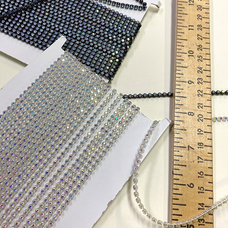 Rhinestone Trim - 1/8" Width (10 YDS)-BR-450-02