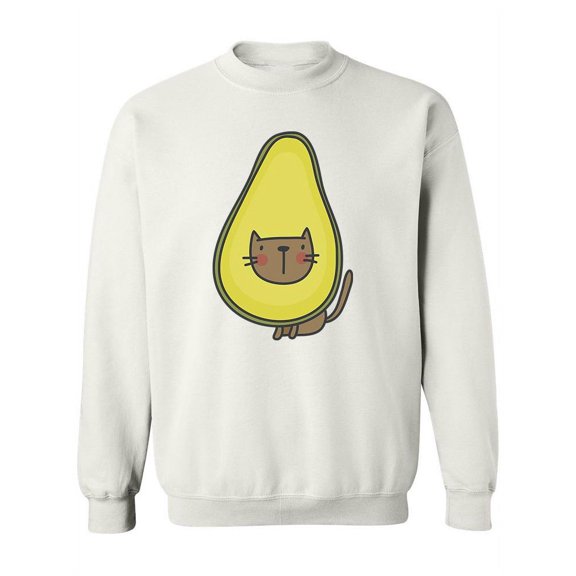 Cat With Avocado Custome Sweatshirt Women -Image by Shutterstock, Female XX-Large