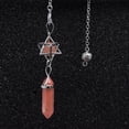 thumbnail image 6 of Natural Stone Pendant Pendulum for Dowsing Divination Hexagonal Prism Healing Crystal Merkaba Energy Shuttle Spiritual Pendulo, 6 of 15