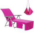 thumbnail image 1 of Funda Toalla para Silla de Playa VOCOOL con Bolsillos Laterales Rosa, 1 of 8